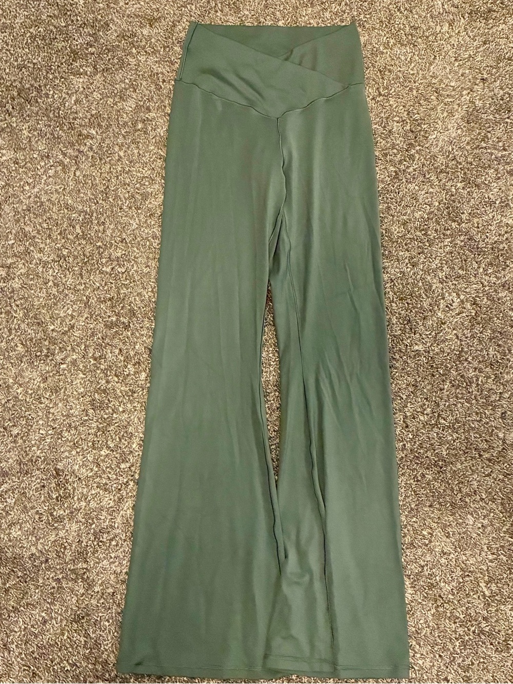 aerie Olive Green Wide-Leg Leggings